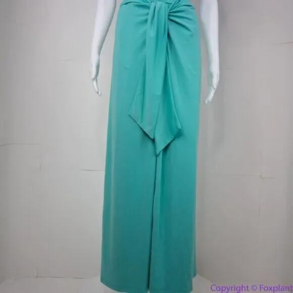 NEW Eloquii teal wrap front midi dress, women's plus size 18 - Picture 10 of 16